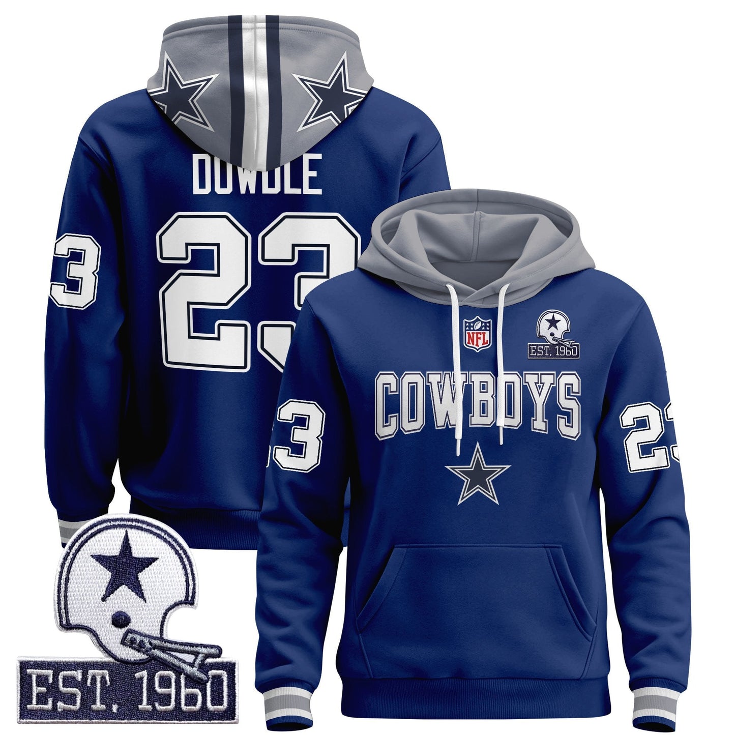 Men's Dallas Cowboys 2025 Premium Pullover Hoodie - All Stitched