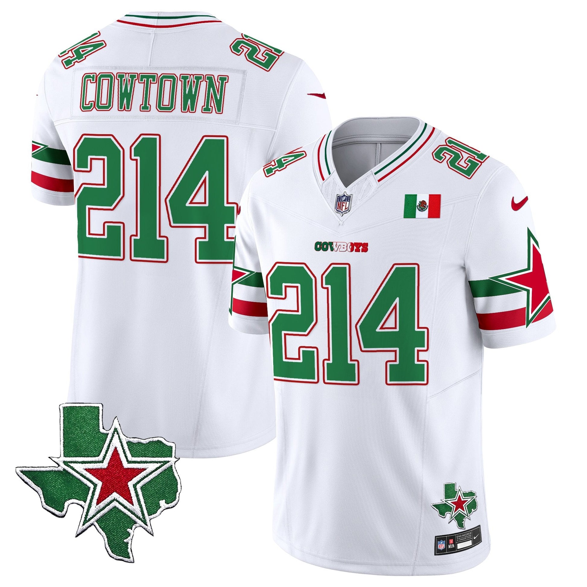 Men's Dallas Cowboys 2025 Mexico Vapor Limited Jersey - All Stitched