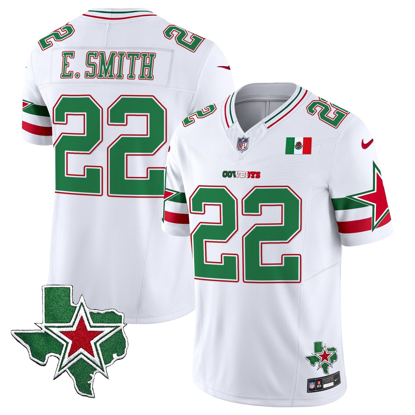 Men's Dallas Cowboys 2025 Mexico Vapor Limited Jersey - All Stitched