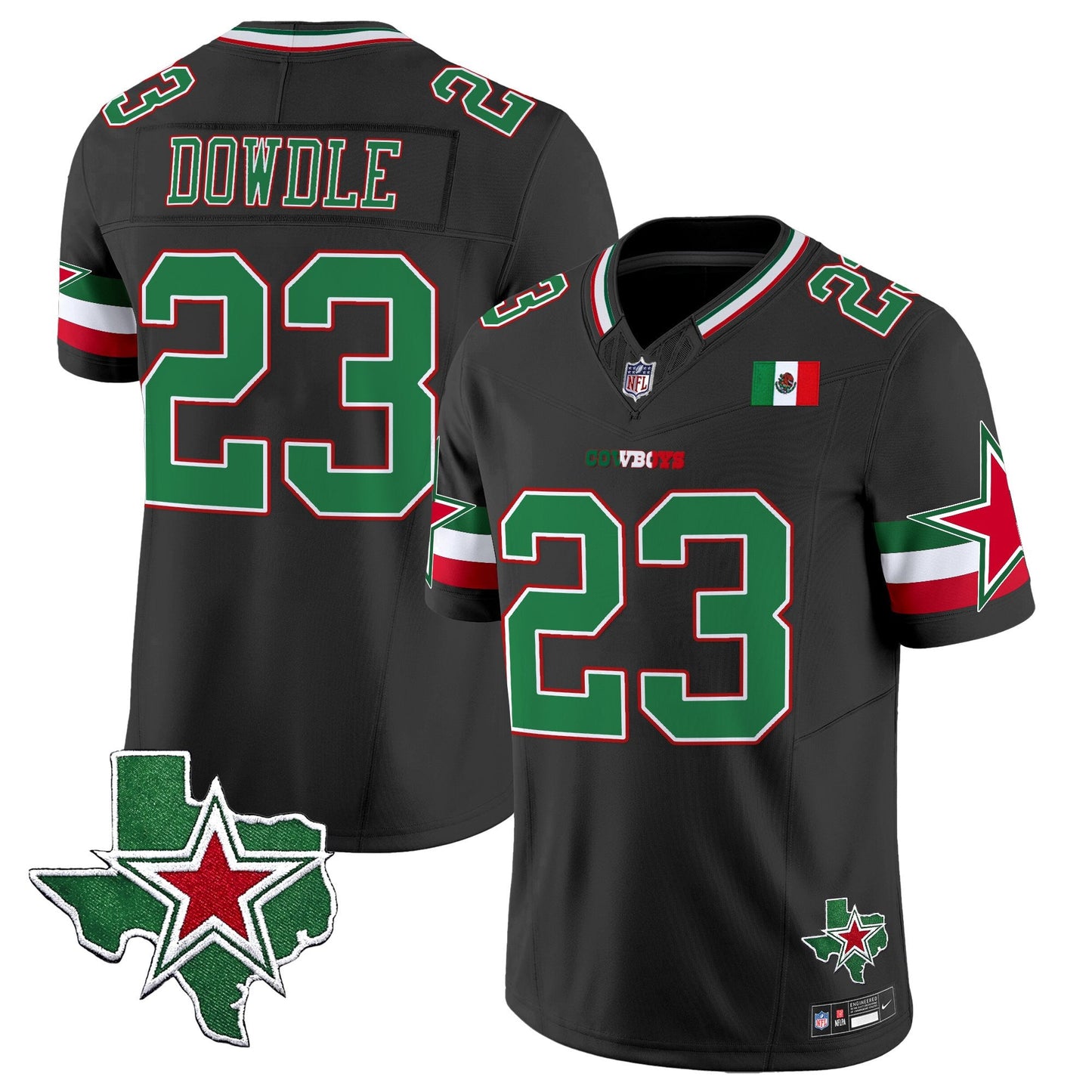 Men's Dallas Cowboys 2025 Mexico Vapor Limited Jersey - All Stitched