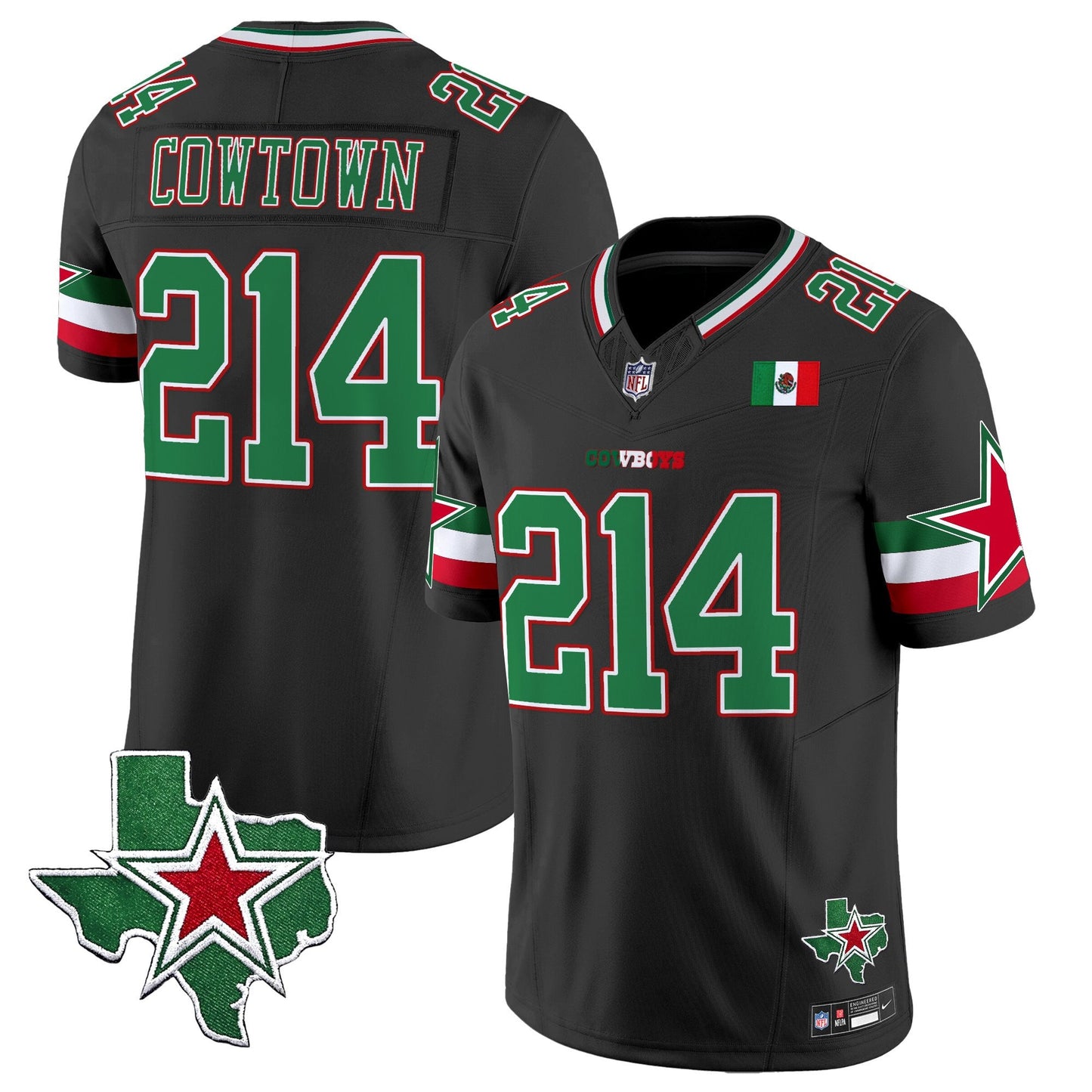 Men's Dallas Cowboys 2025 Mexico Vapor Limited Jersey - All Stitched