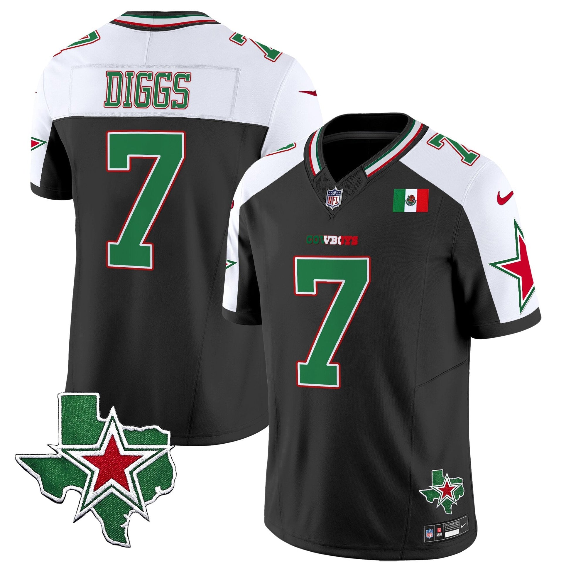 Men's Dallas Cowboys 2025 Mexico Vapor Limited Jersey - All Stitched