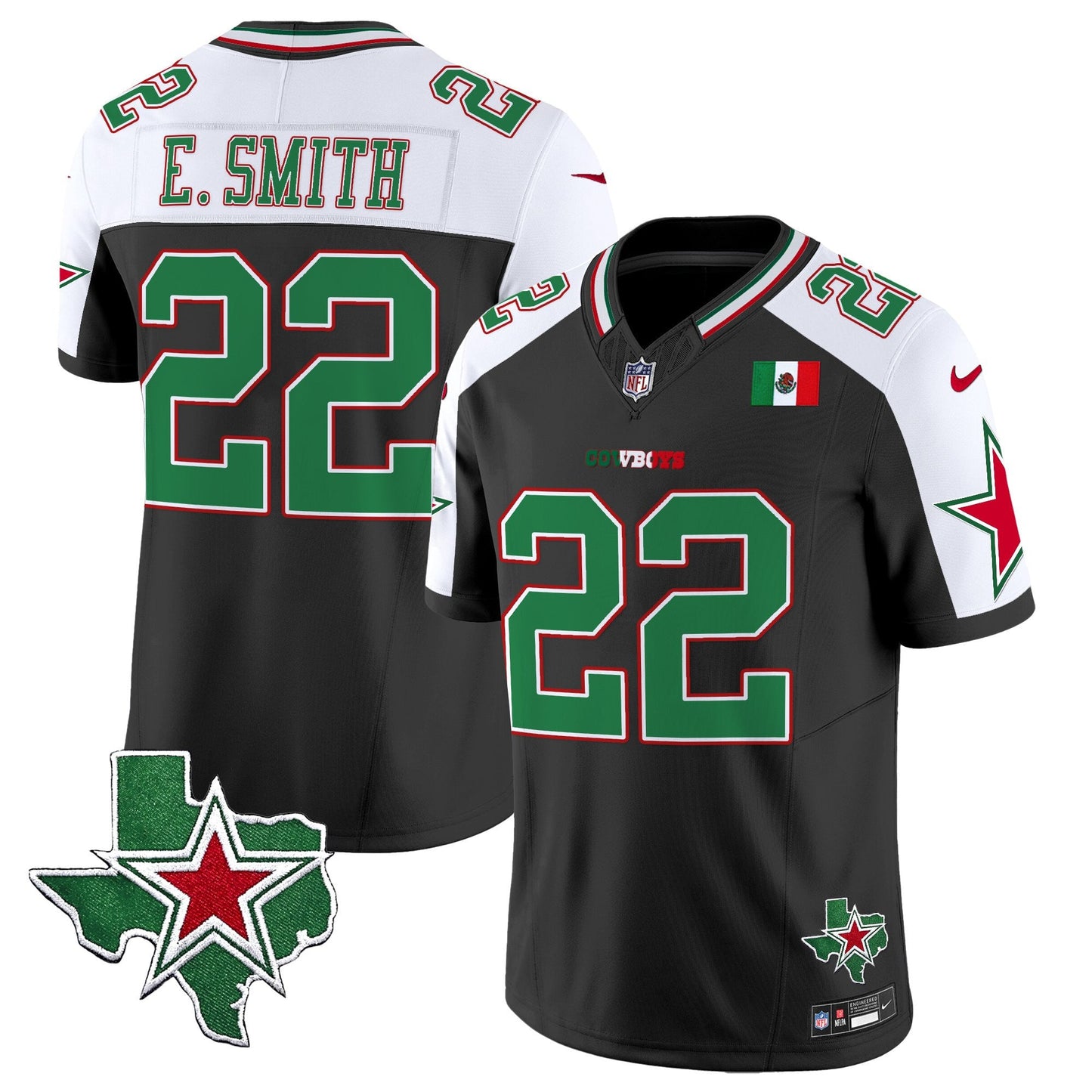 Men's Dallas Cowboys 2025 Mexico Vapor Limited Jersey - All Stitched