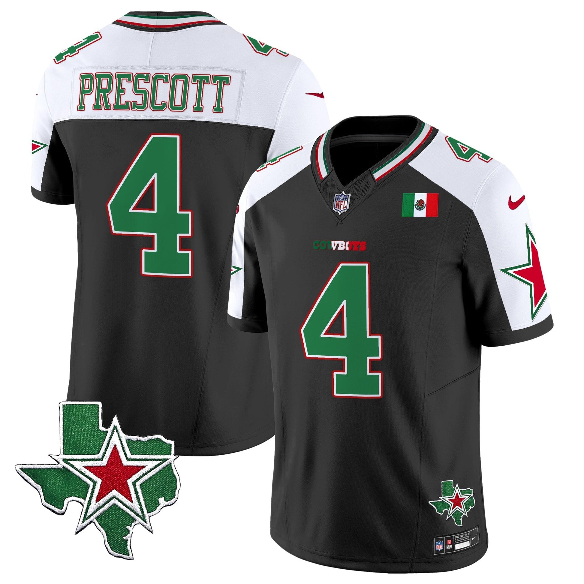 Men's Dallas Cowboys 2025 Mexico Vapor Limited Jersey - All Stitched
