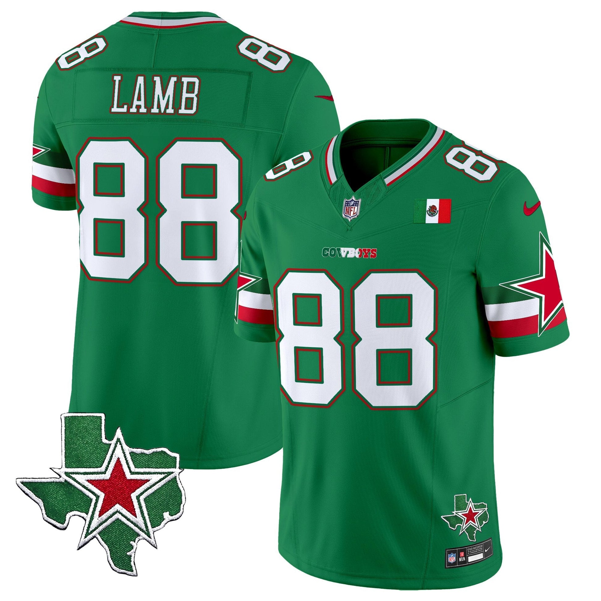Men's Dallas Cowboys 2025 Mexico Vapor Limited Jersey - All Stitched