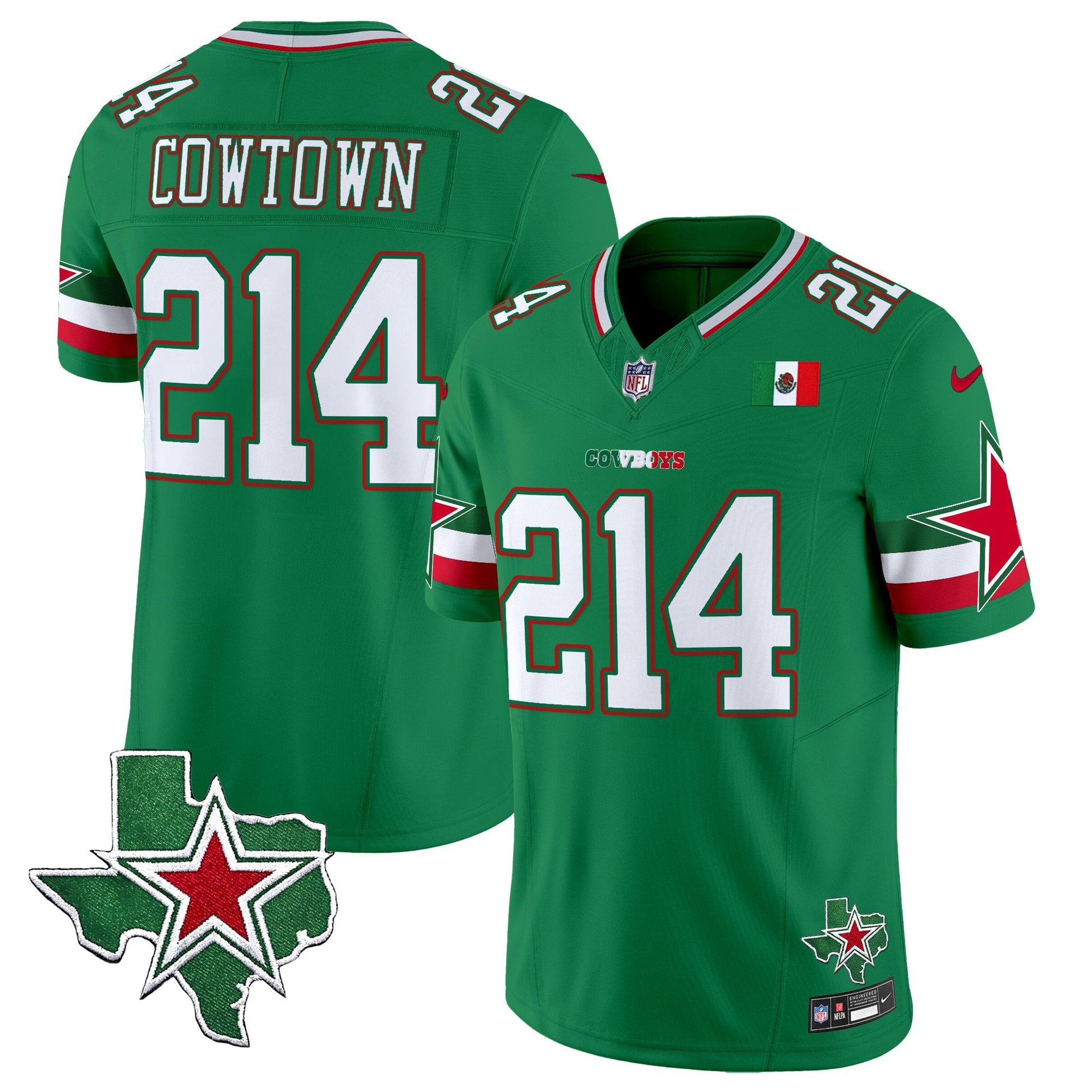 Men's Dallas Cowboys 2025 Mexico Vapor Limited Jersey - All Stitched