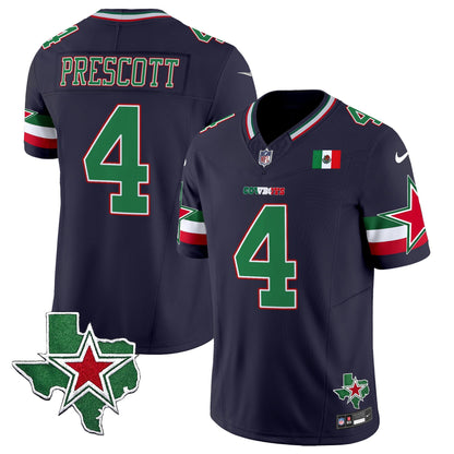 Men's Dallas Cowboys 2025 Mexico Vapor Limited Jersey - All Stitched