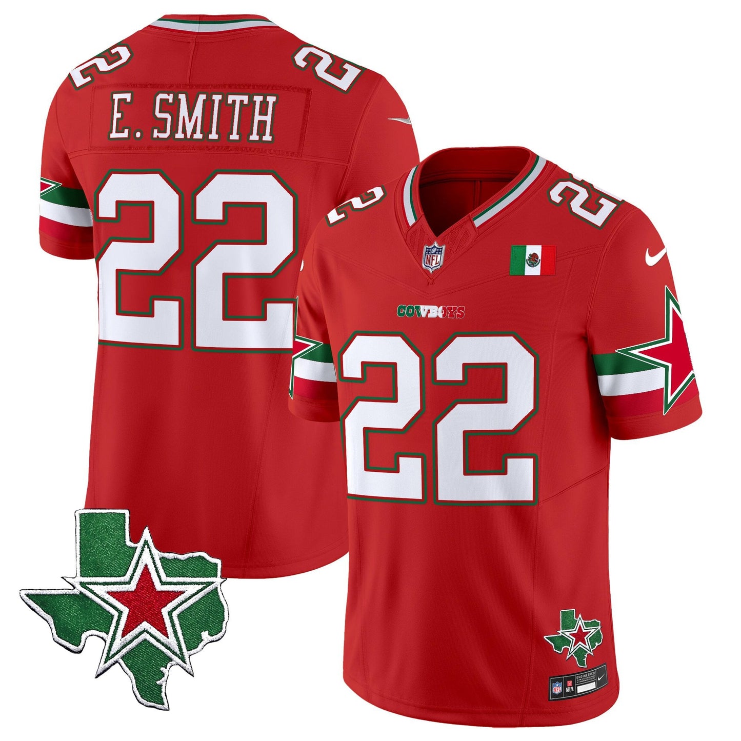 Men's Dallas Cowboys 2025 Mexico Vapor Limited Jersey - All Stitched