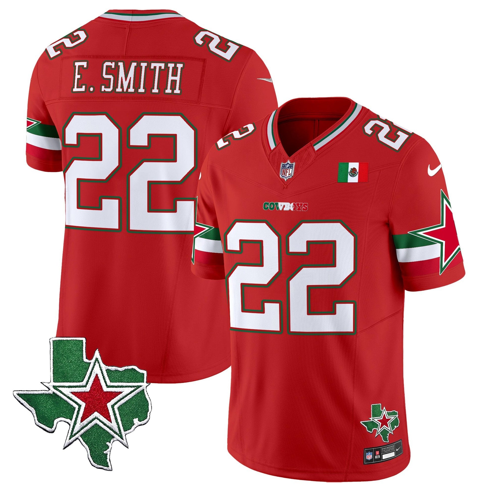 Men's Dallas Cowboys 2025 Mexico Vapor Limited Jersey - All Stitched