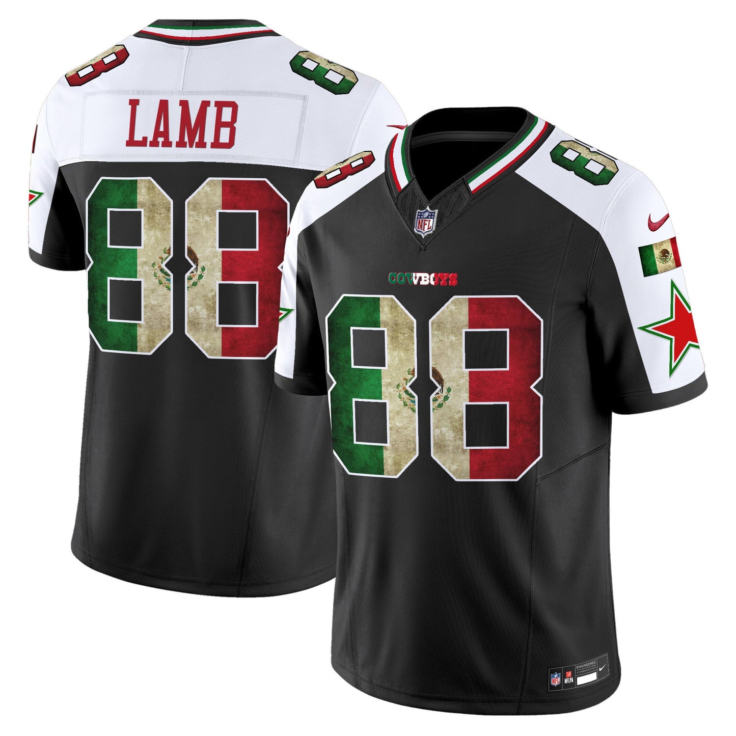 Men's Dallas Cowboys Mexico Vapor Limited Jersey V3 - All Stitched