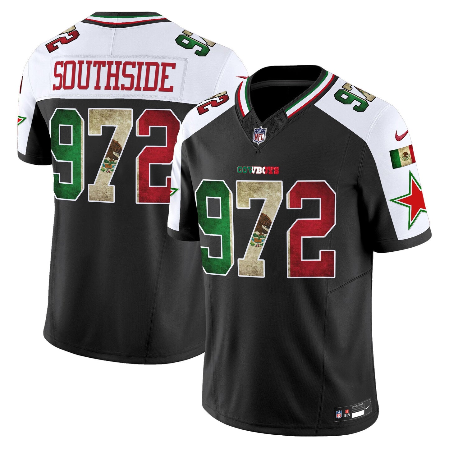 Men's Dallas Cowboys Mexico Vapor Limited Jersey V3 - All Stitched