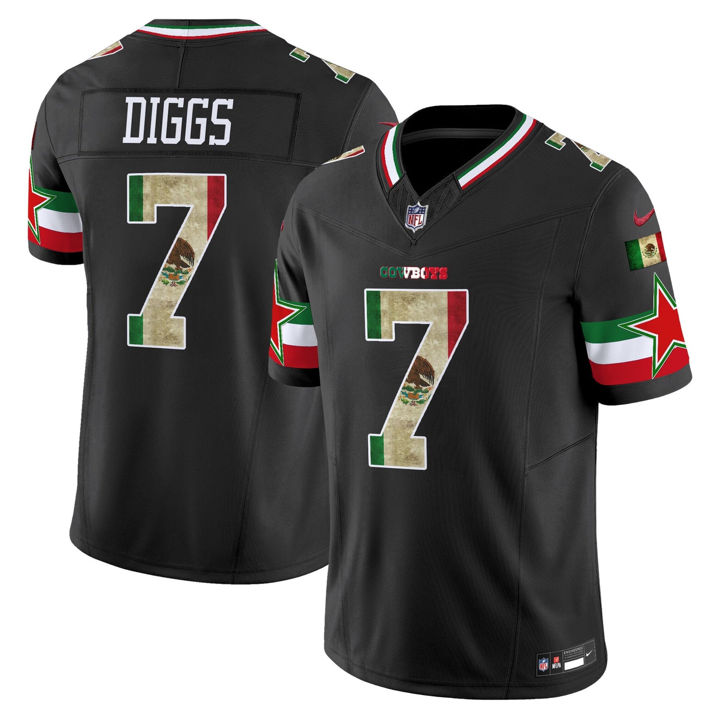 Men's Dallas Cowboys Mexico Vapor Limited Jersey V3 - All Stitched