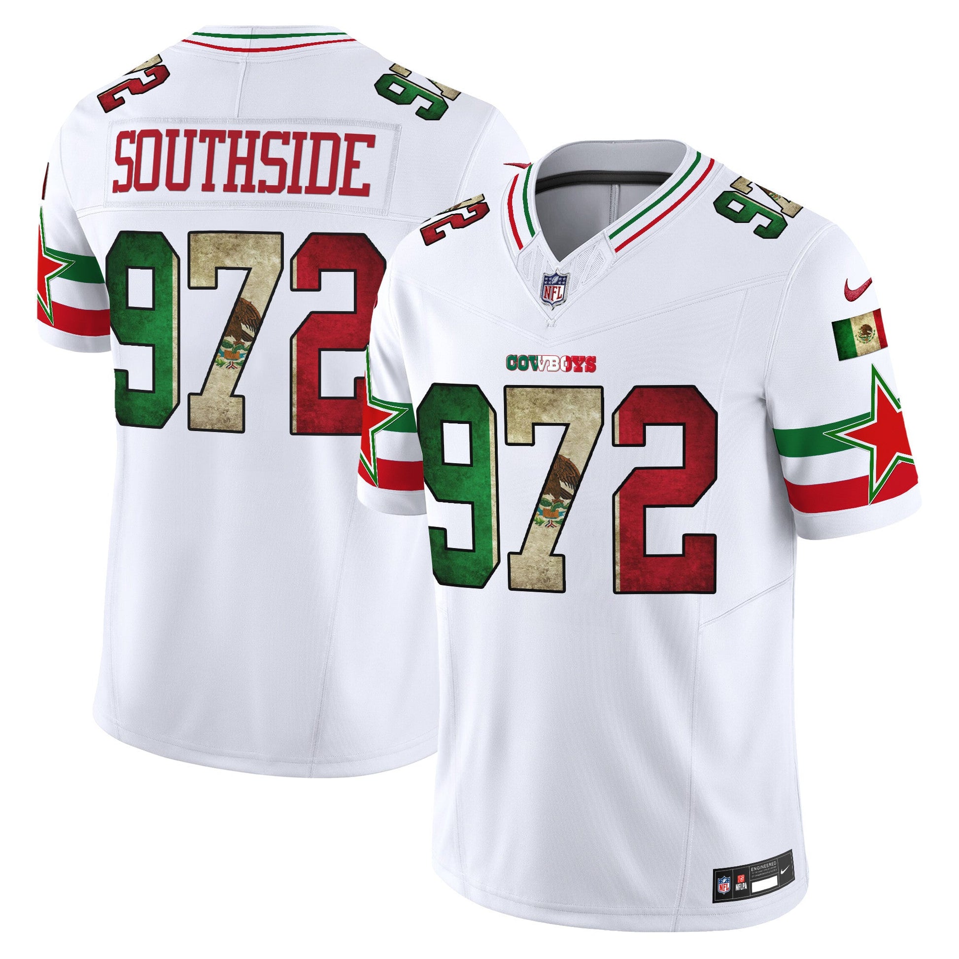 Men's Dallas Cowboys Mexico Vapor Limited Jersey V3 - All Stitched