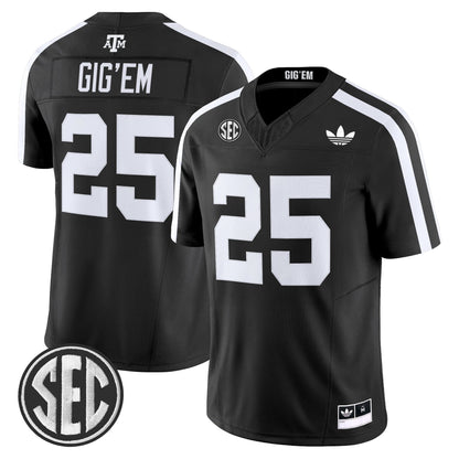 Men's Texas A&M Aggies 2025 Vapor Limited Jersey V2 - All Stitched
