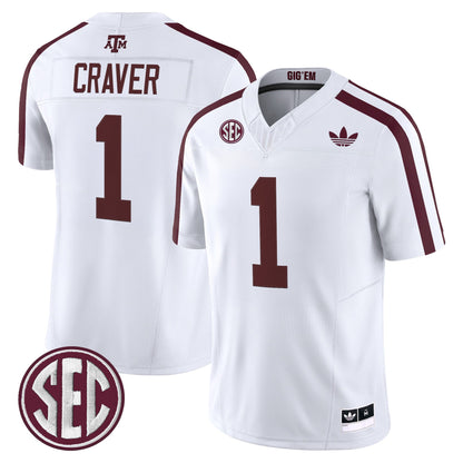 Men's Texas A&M Aggies 2025 Vapor Limited Jersey V2 - All Stitched