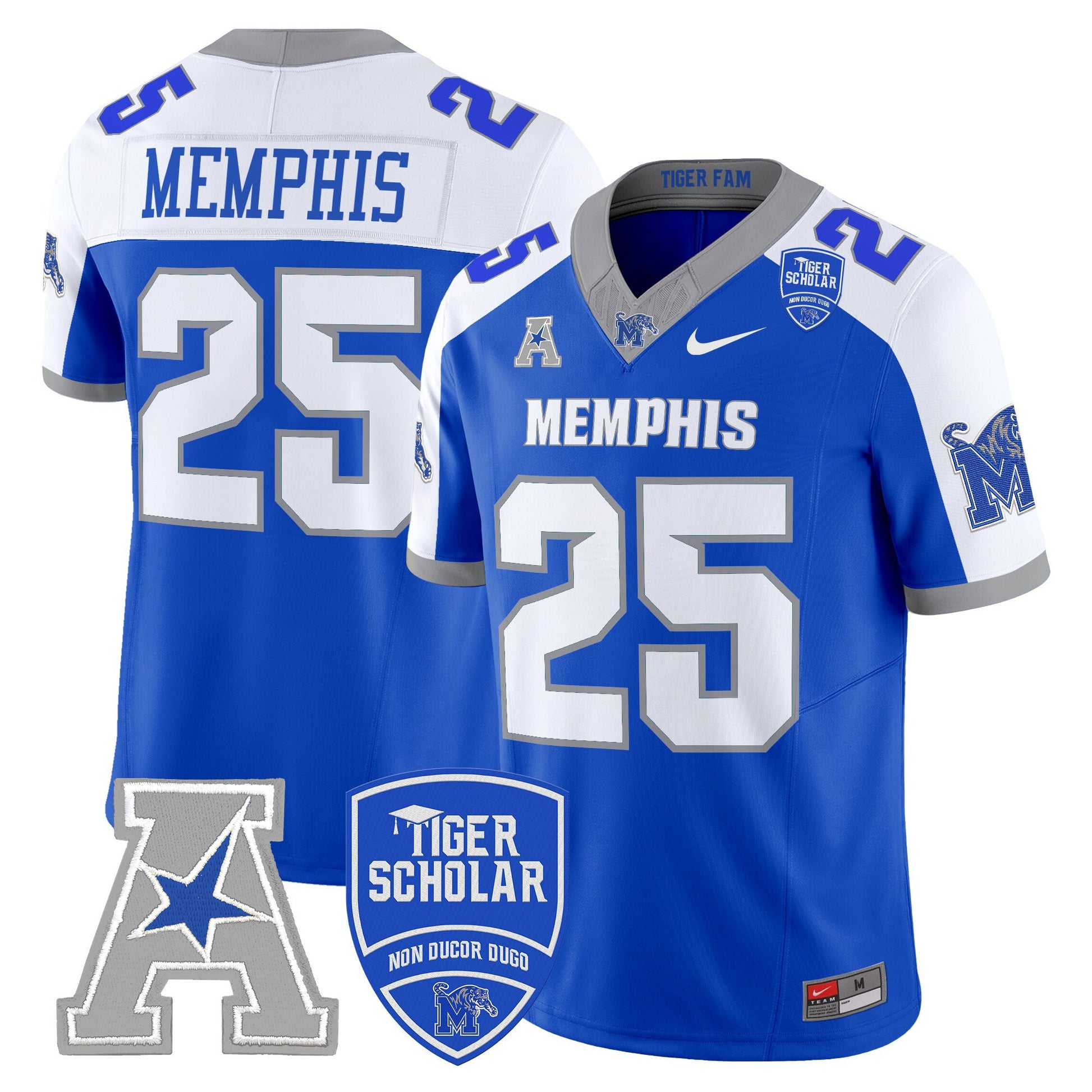 Men's Memphis Tigers 2025 Vapor Limited Jersey - All Stitched