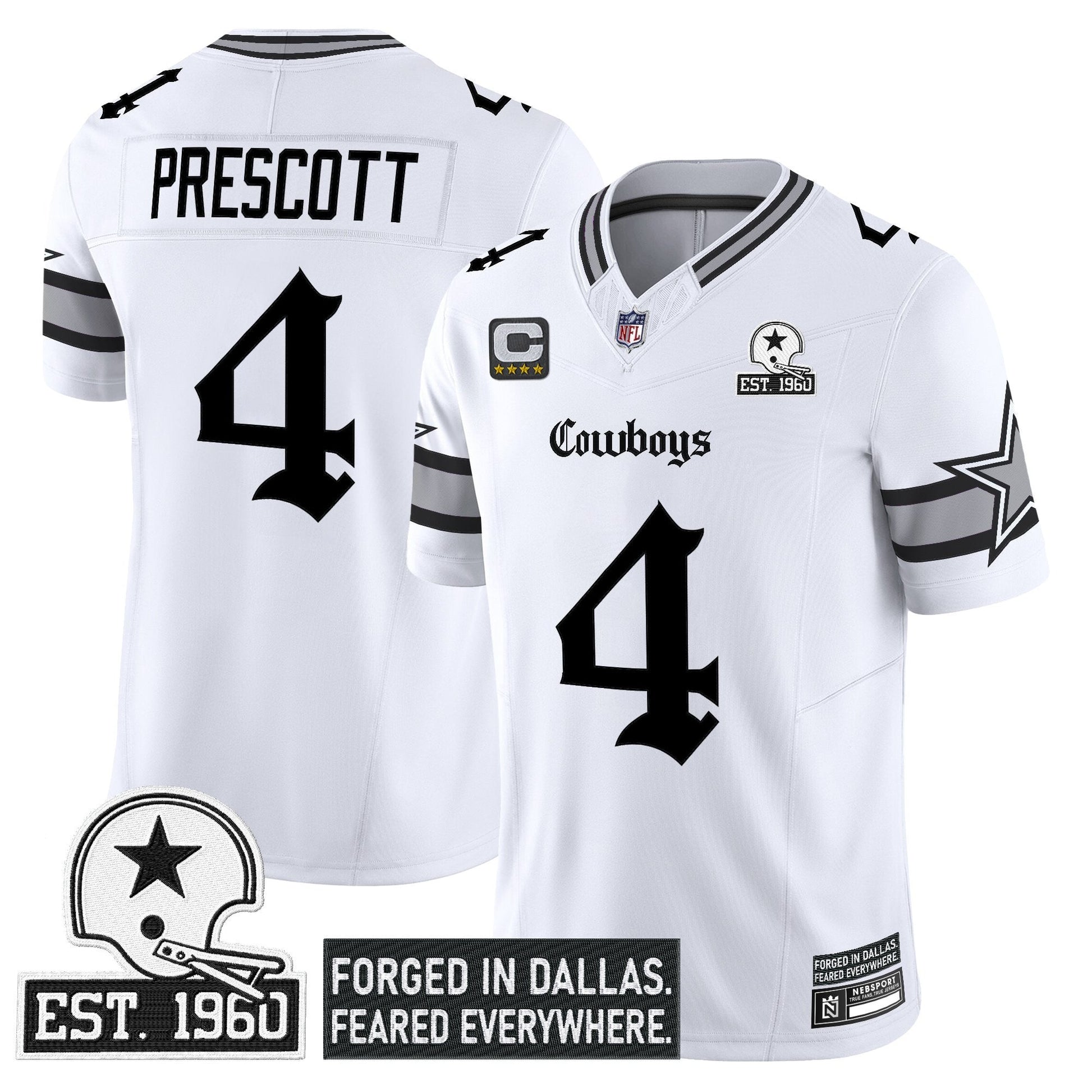 Men's Dallas Cowboys 'Gothic Lone Star Edition' Vapor Limited Jersey - All Stitched