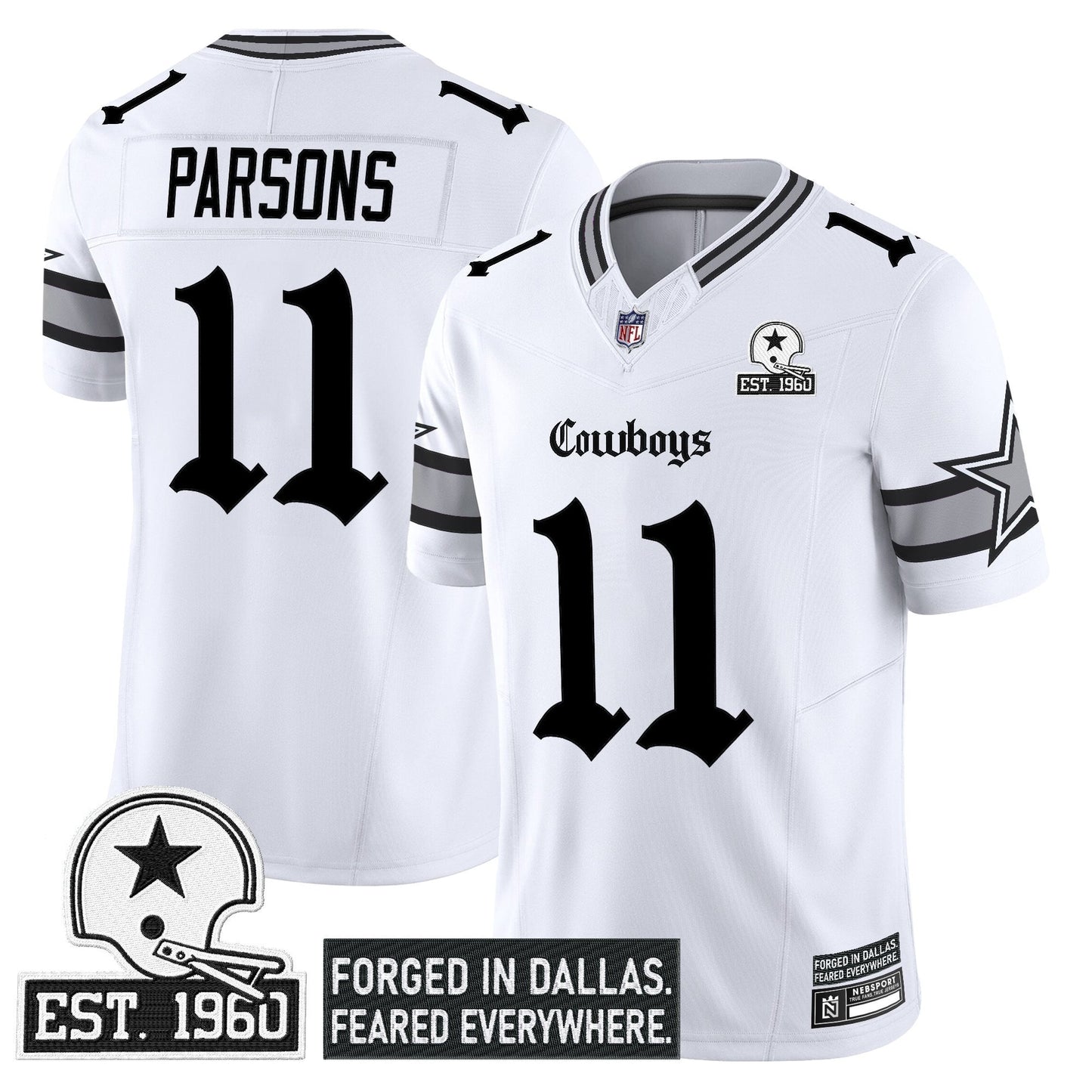 Men's Dallas Cowboys 'Gothic Lone Star Edition' Vapor Limited Jersey - All Stitched