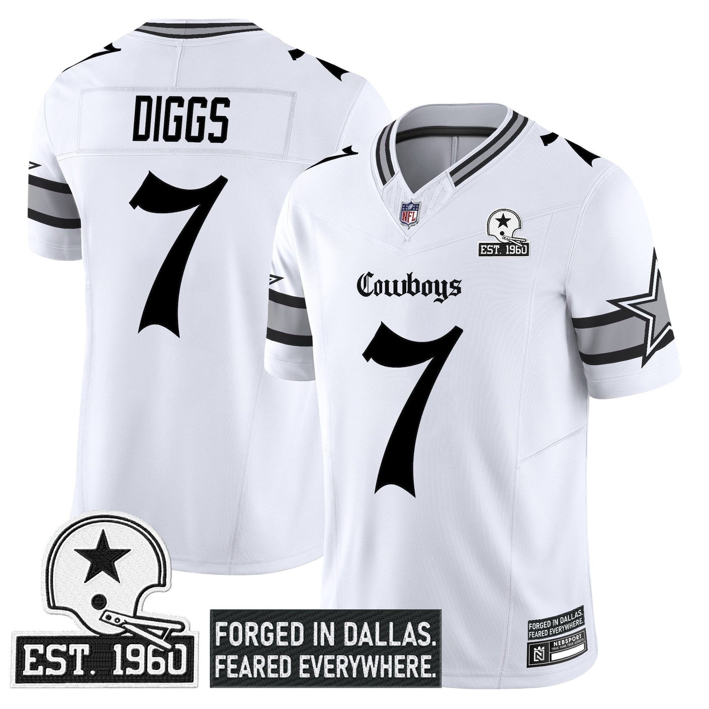 Men's Dallas Cowboys 'Gothic Lone Star Edition' Vapor Limited Jersey - All Stitched