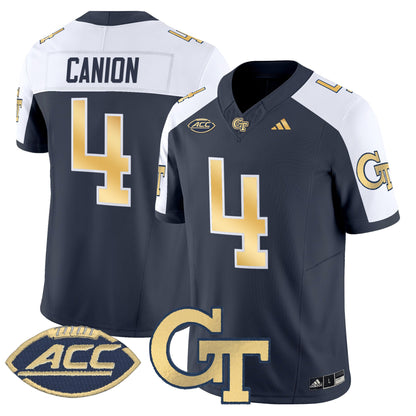 Men's Georgia Tech Yellow Jackets 2025 Vapor Limited Jersey - All stitched