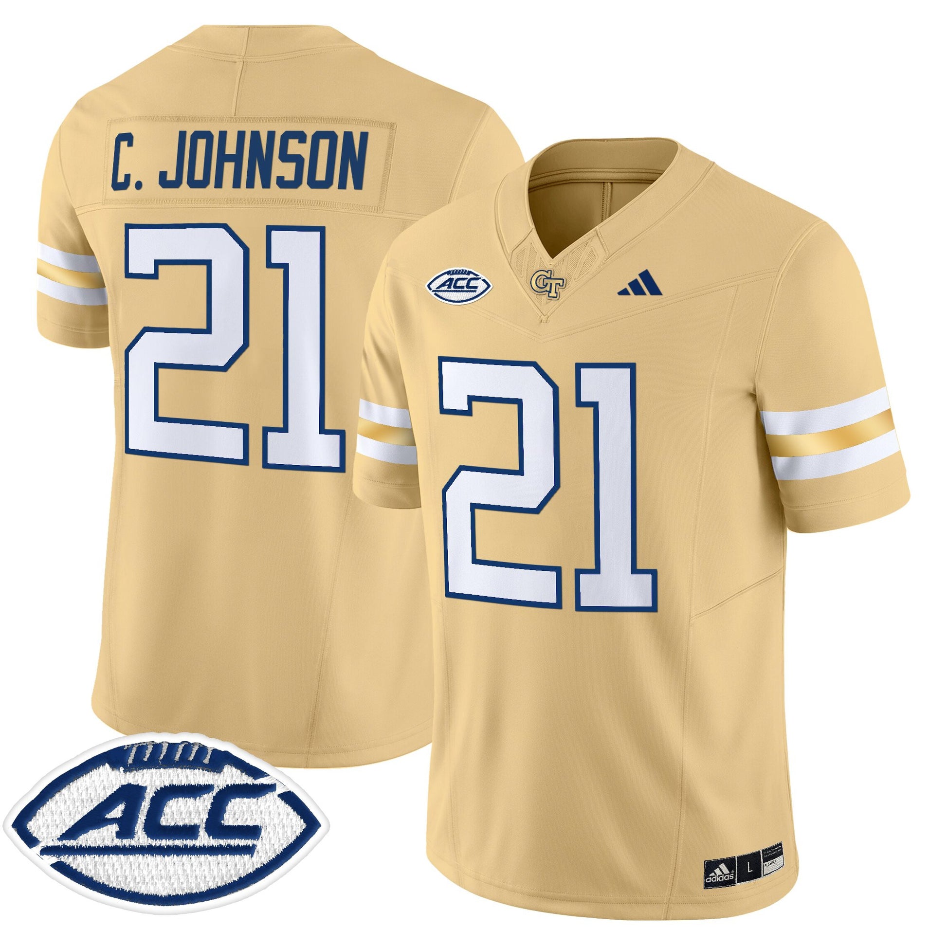 Men's Georgia Tech Yellow Jackets 2025 Vapor Limited Jersey - All stitched
