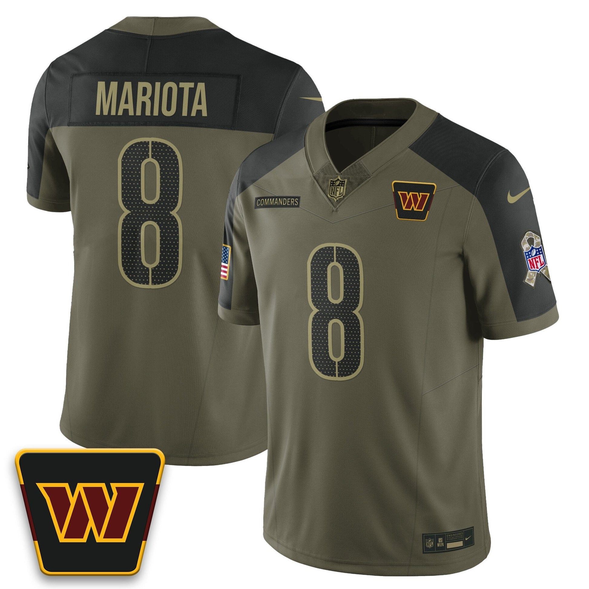 Washington Commanders 2025 Salute to Service Limited Jersey - All Stitched