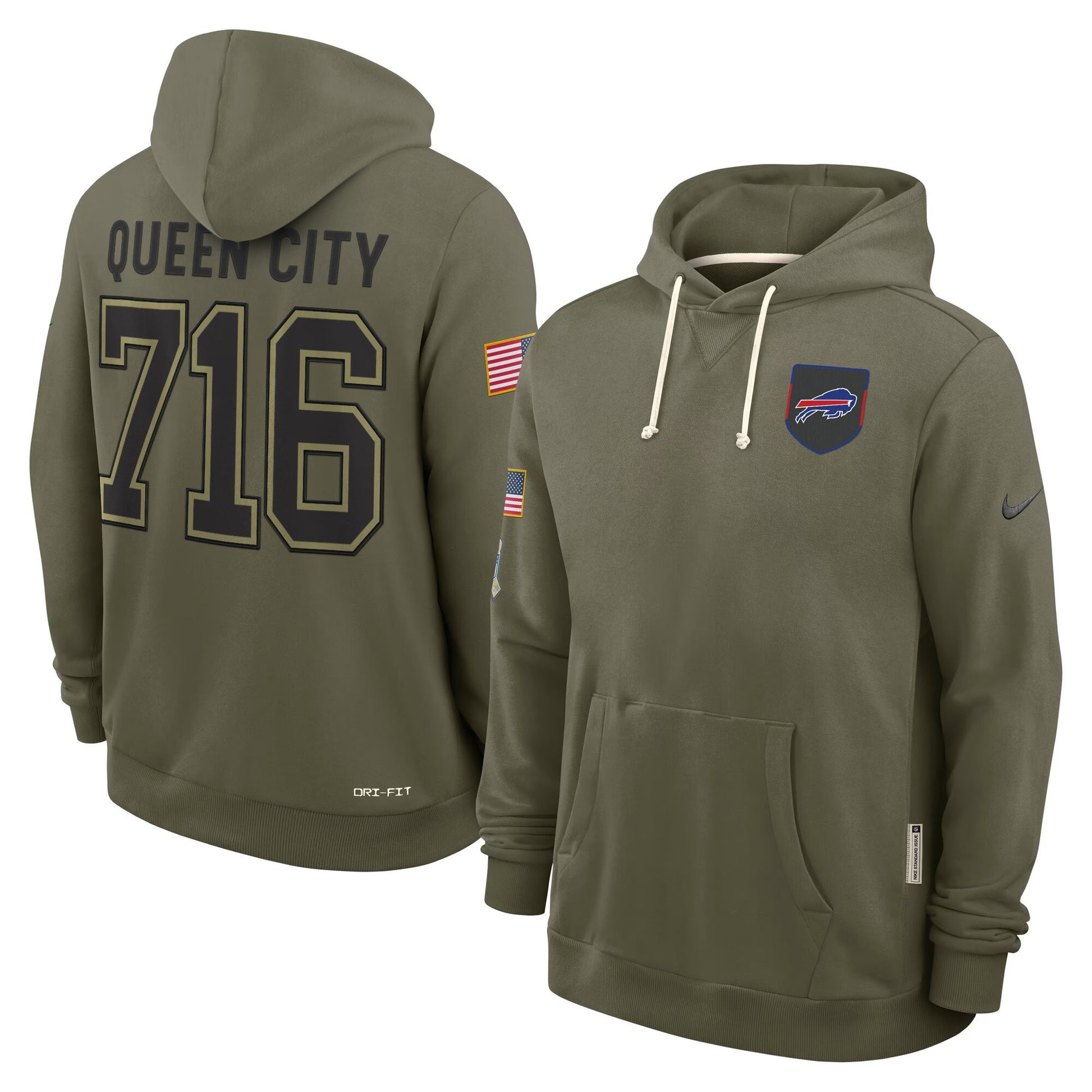 Buffalo Bills 2025 Salute to Service Pullover Hoodie - All Stitched