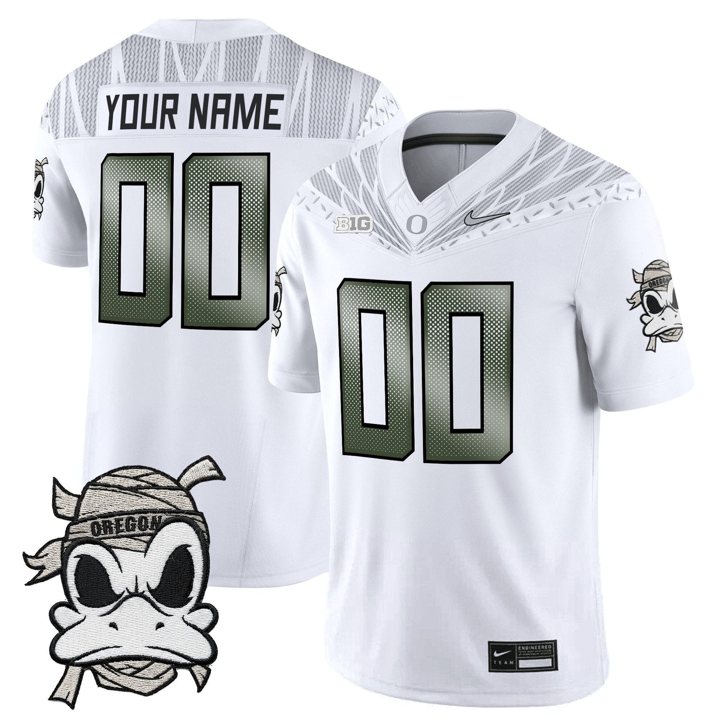 Oregon Ducks 2025 "Mummy Duck" Vapor Limited Custom Jersey - All Stitched