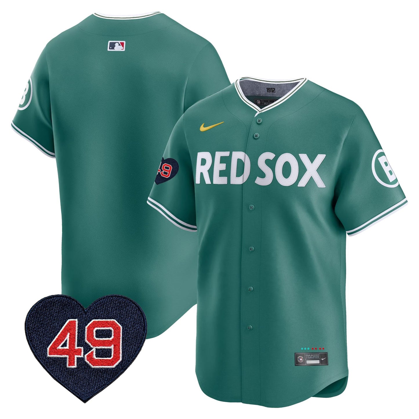 Men's Boston Red Sox Tim Wakefield Patch Vapor Premier Limited Jersey - All Stitched