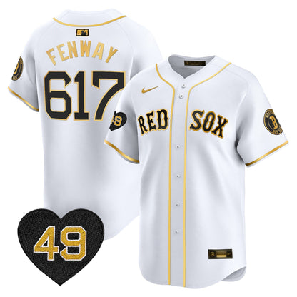 Men's Boston Red Sox Tim Wakefield Patch Vapor Premier Limited Jersey - All Stitched