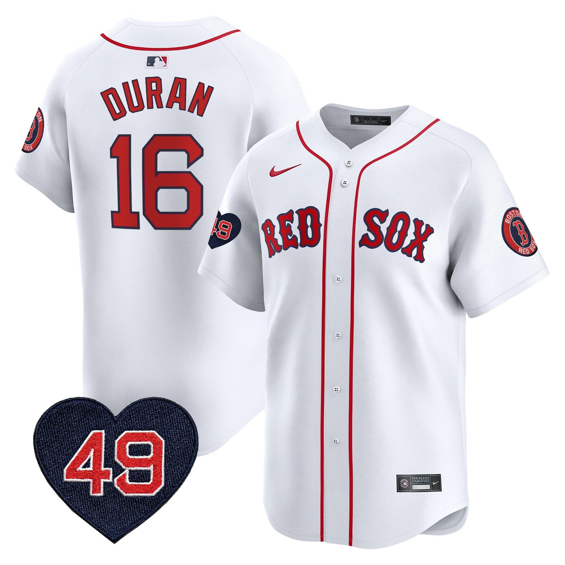 Men's Boston Red Sox Tim Wakefield Patch Vapor Premier Limited Jersey - All Stitched