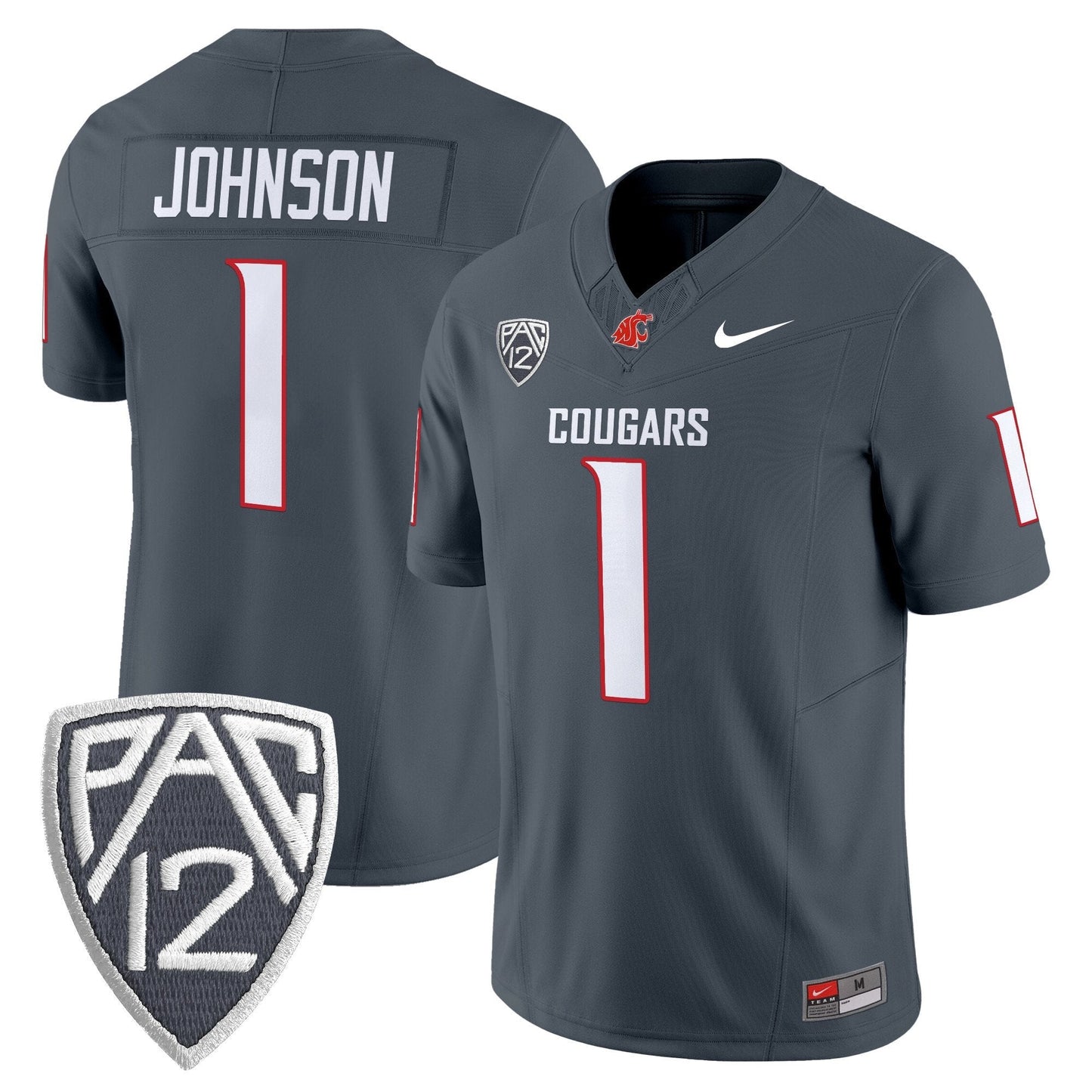 Washington State Cougars 2025 Vapor Limited Jersey V2 - All Stitched