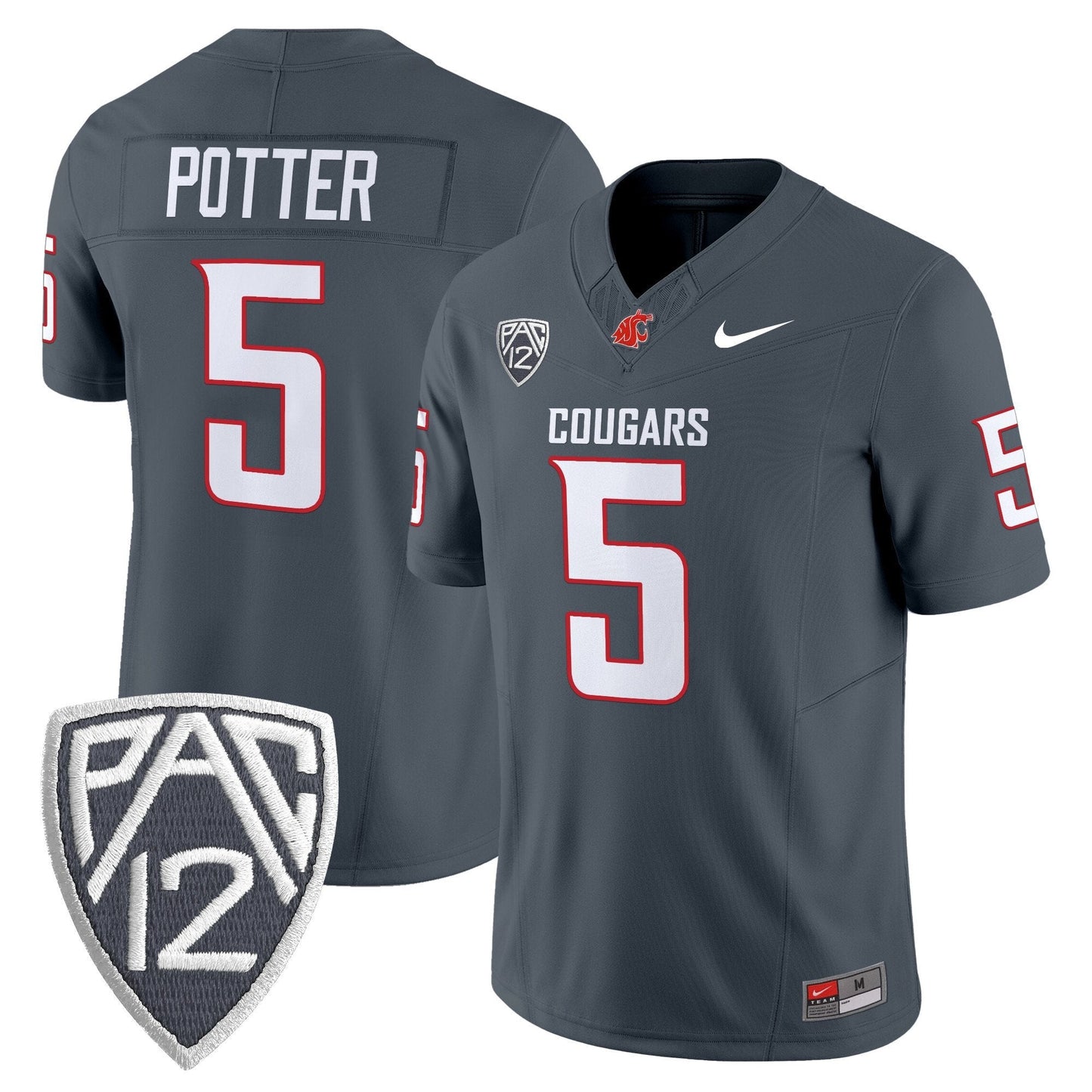 Washington State Cougars 2025 Vapor Limited Jersey V2 - All Stitched