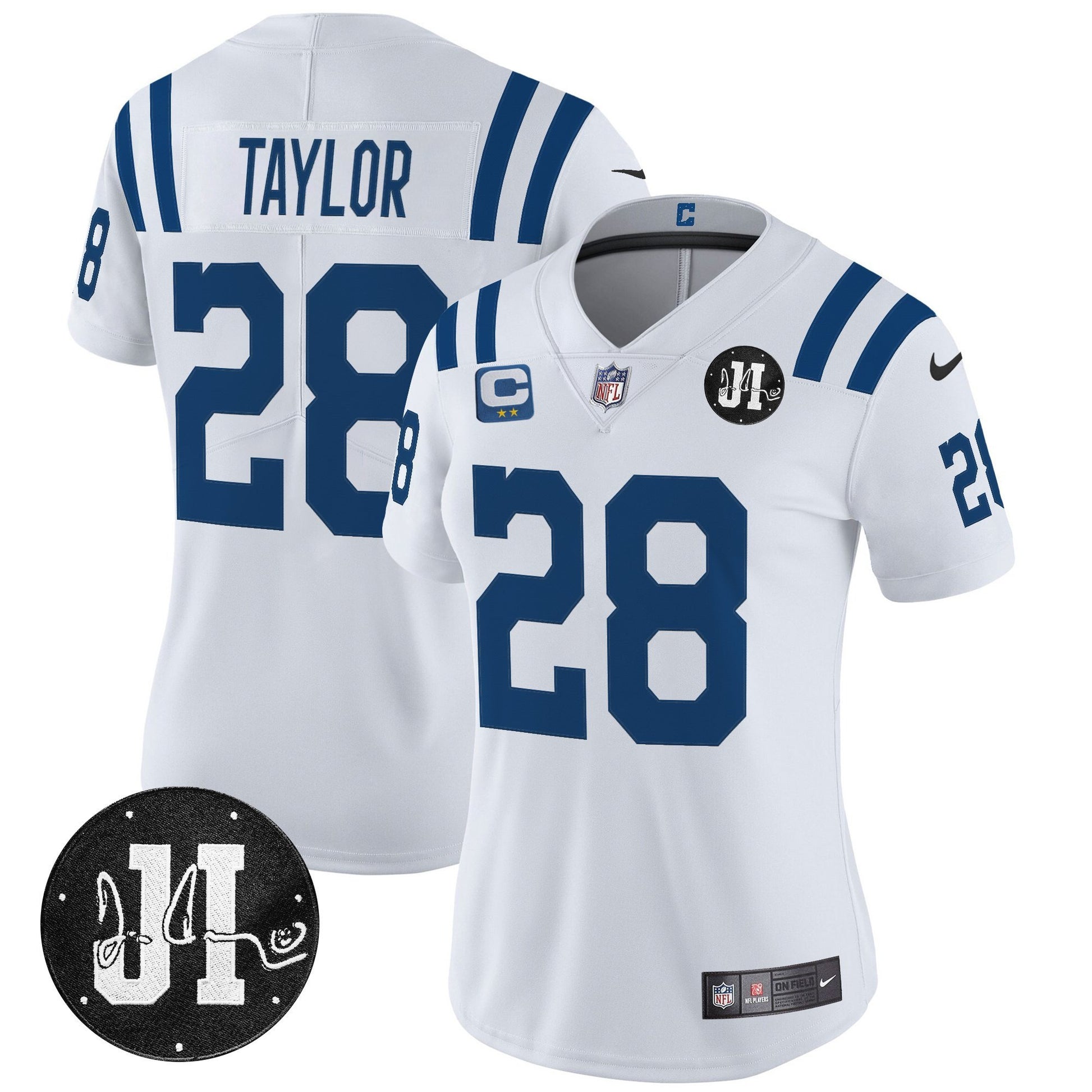 Women's Indianapolis Colts 2025 Jim Irsay Patch Vapor Limited Jersey - All Stitched