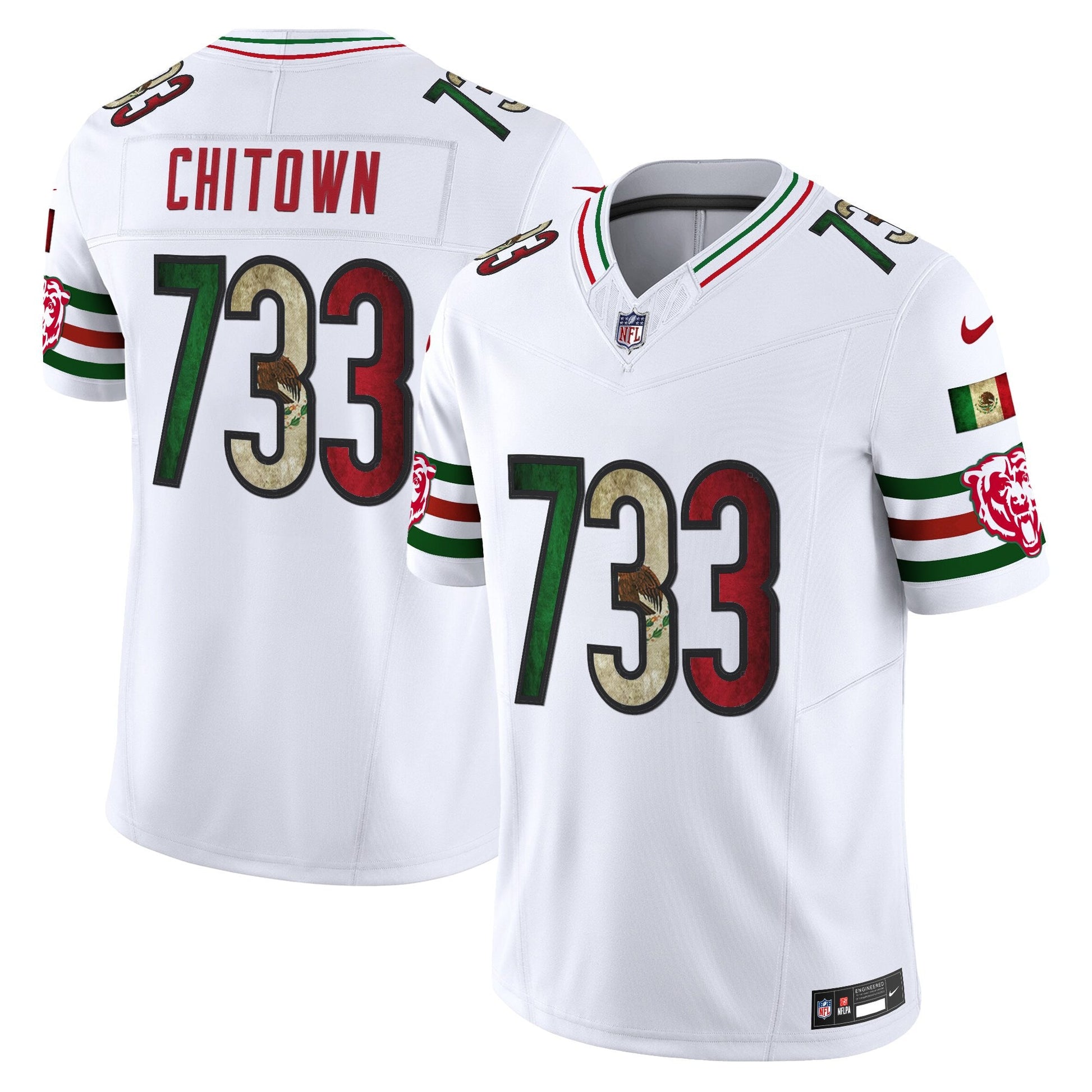 Men's Chicago Bears Mexico Vapor Limited Jersey - All Stitched