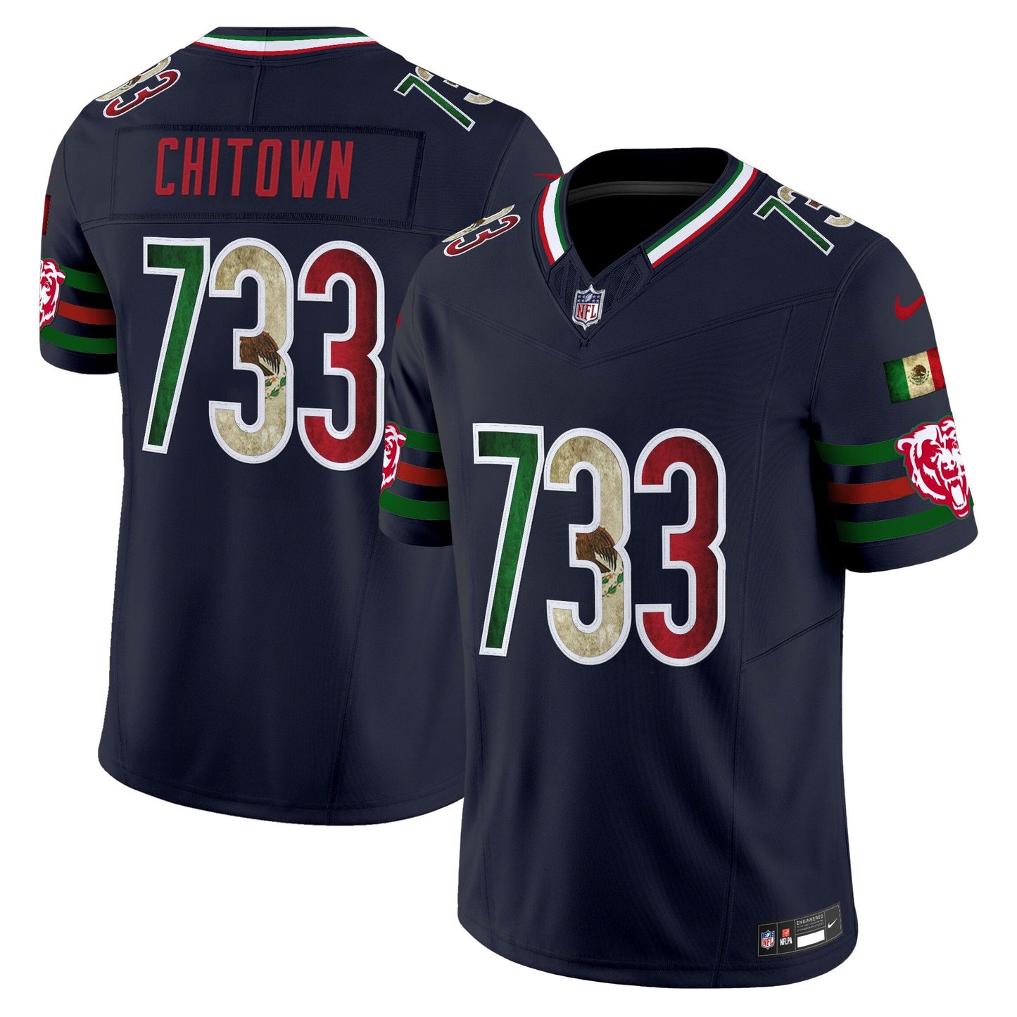 Men's Chicago Bears Mexico Vapor Limited Jersey - All Stitched