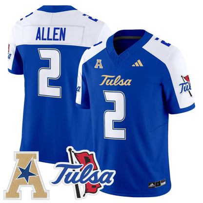 Men's Tulsa Golden Hurricane 2025 Vapor Limited Jersey - All Stitched