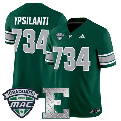 Men's Eastern Michigan Eagles 2025 Vapor Limited Jersey - All Stitched