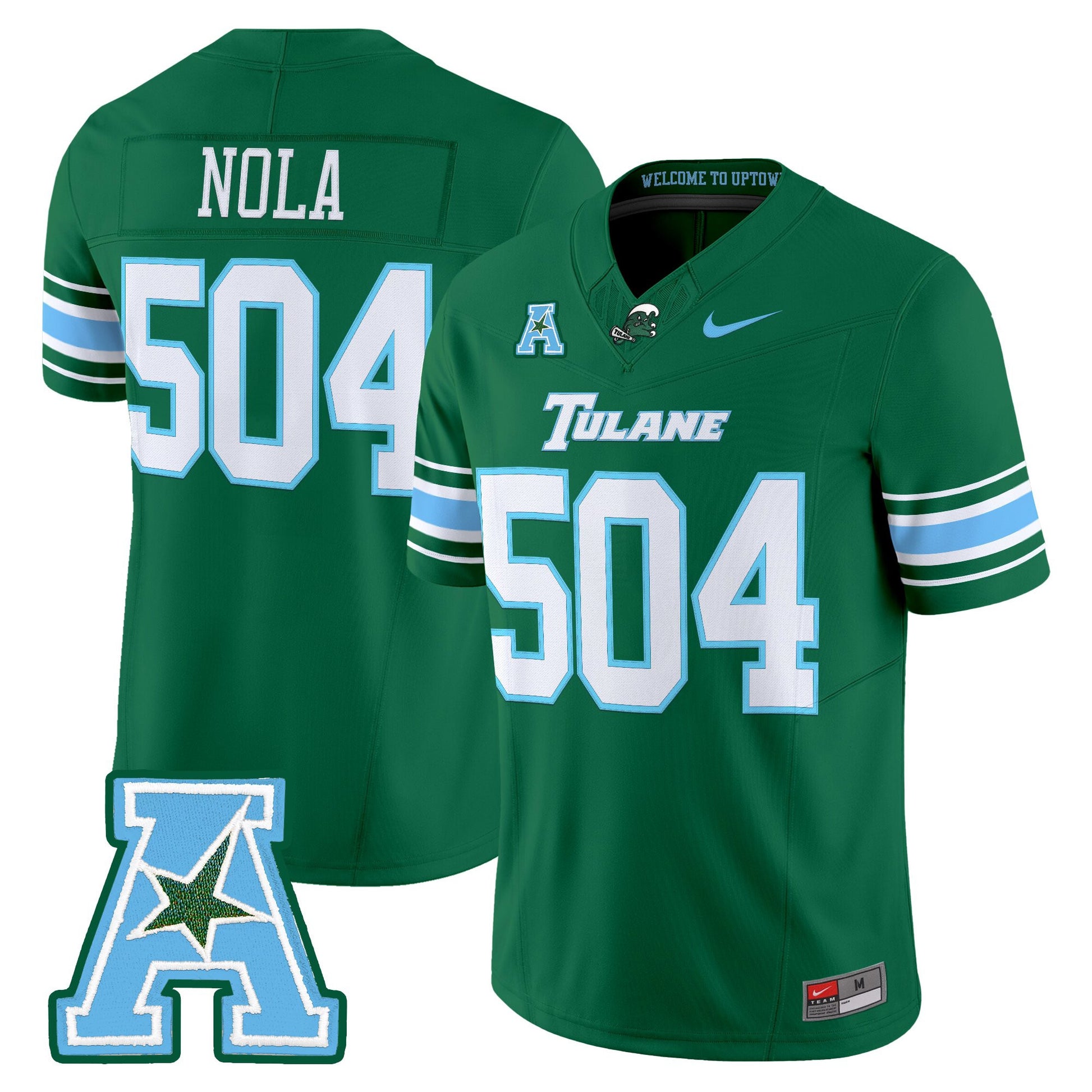Men's Tulane Green Wave 2025 Vapor Limited Jersey - All Stitched