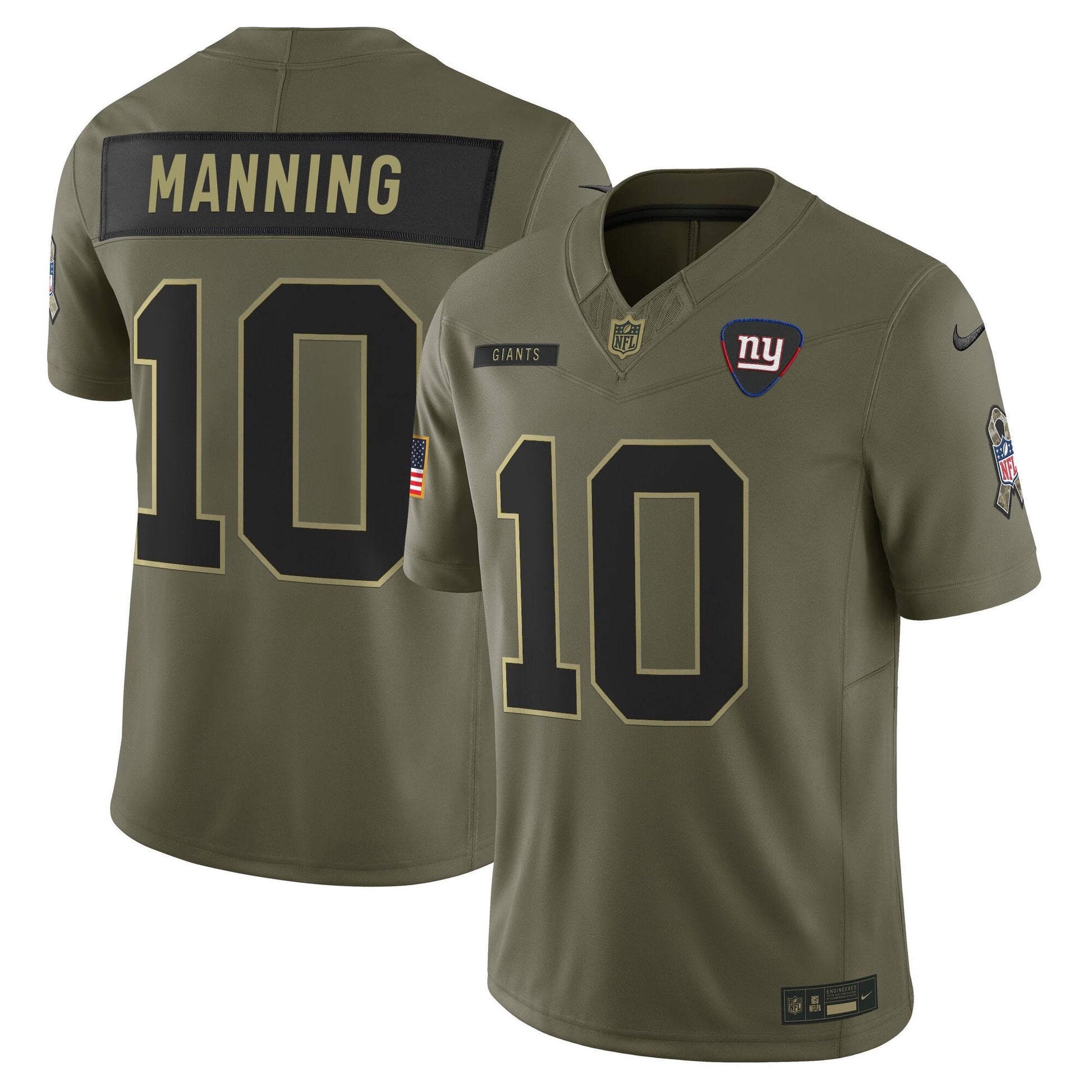 New York Giants 2025 Salute to Service Vapor Limited Jersey - All Stitched