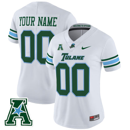 Tulane Green Wave 2025 Vapor Limited Custom Jersey - All Stitched