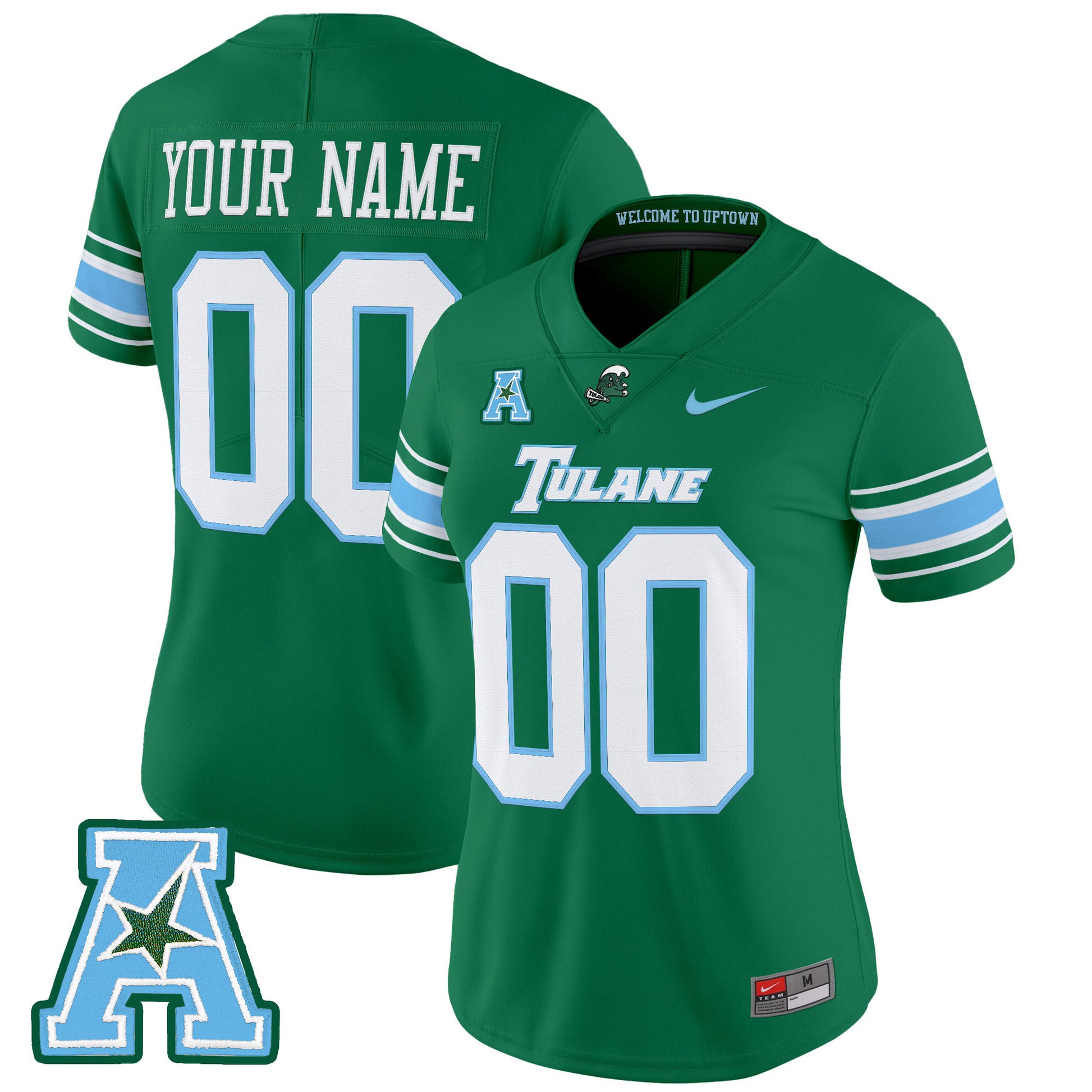 Tulane Green Wave 2025 Vapor Limited Custom Jersey - All Stitched