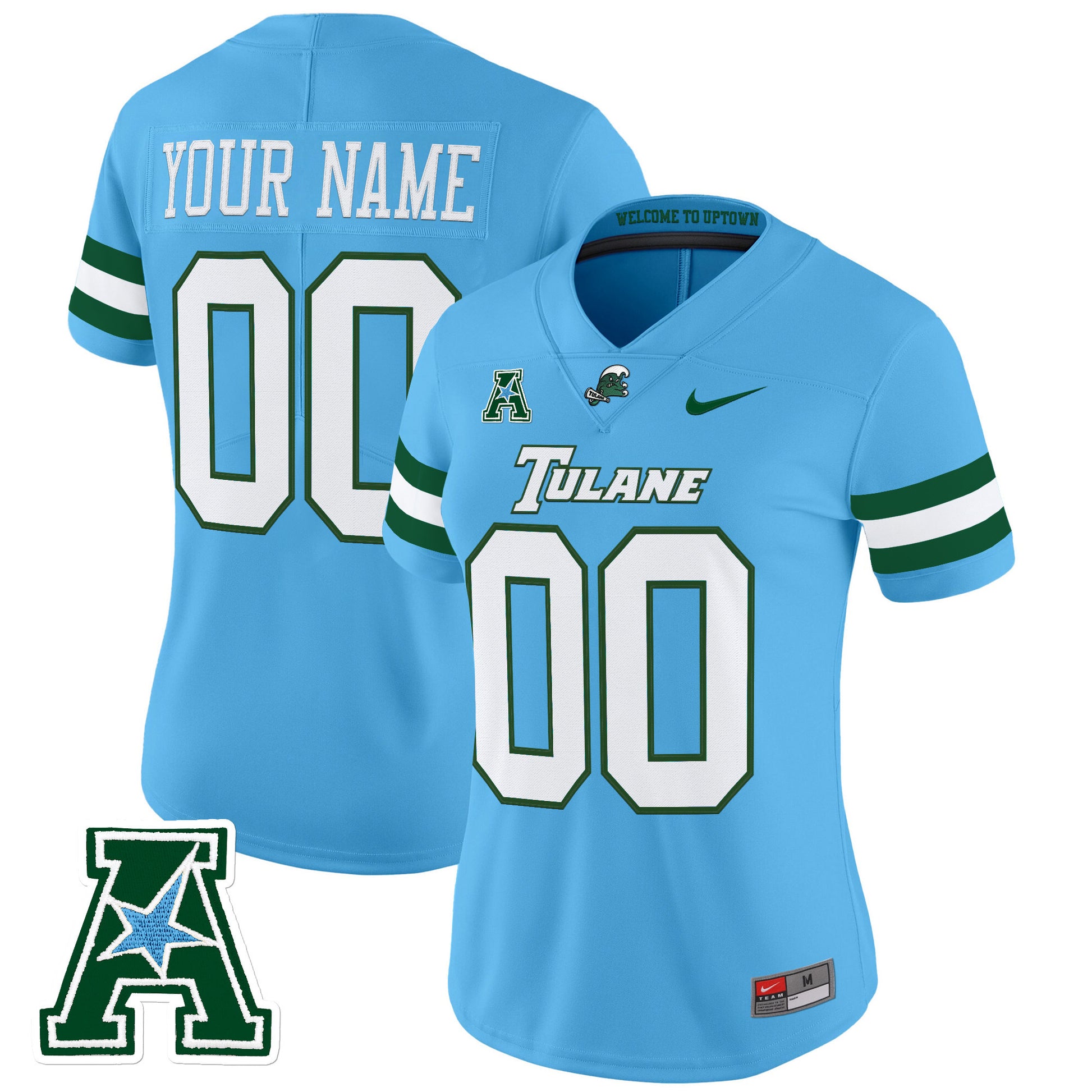 Tulane Green Wave 2025 Vapor Limited Custom Jersey - All Stitched