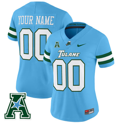 Tulane Green Wave 2025 Vapor Limited Custom Jersey - All Stitched