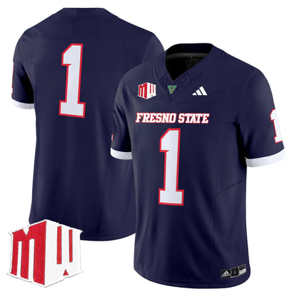 Men's Fresno State Bulldogs 2025 Vapor Limited Jersey - All Stitched