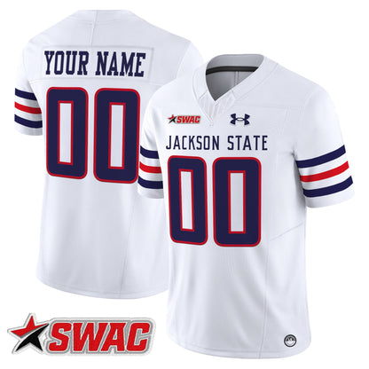 Jackson State Tigers 2025 Vapor Limited Custom Jersey - All Stitched