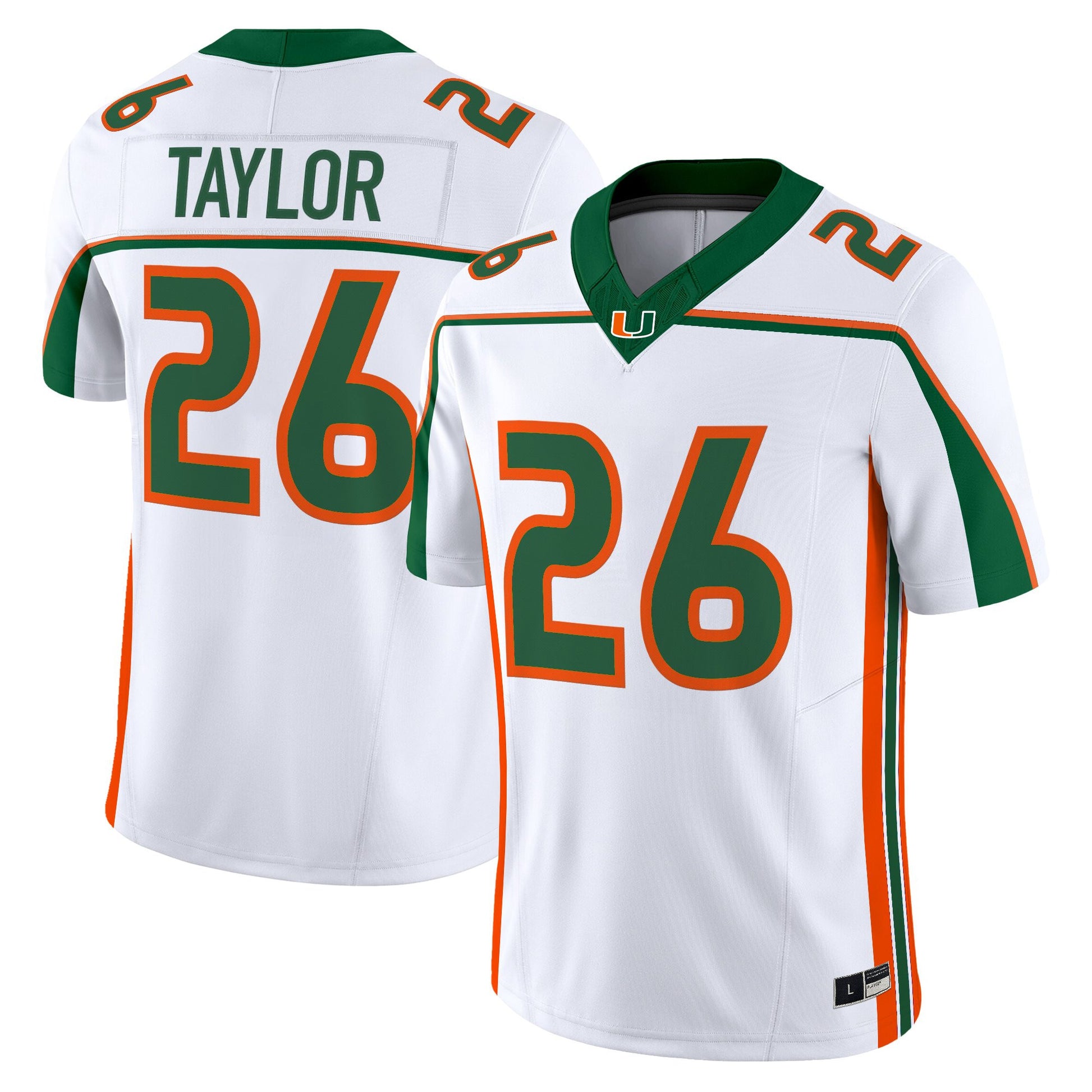 Miami Hurricanes Throwback Vapor Limited Jersey - All Stitched
