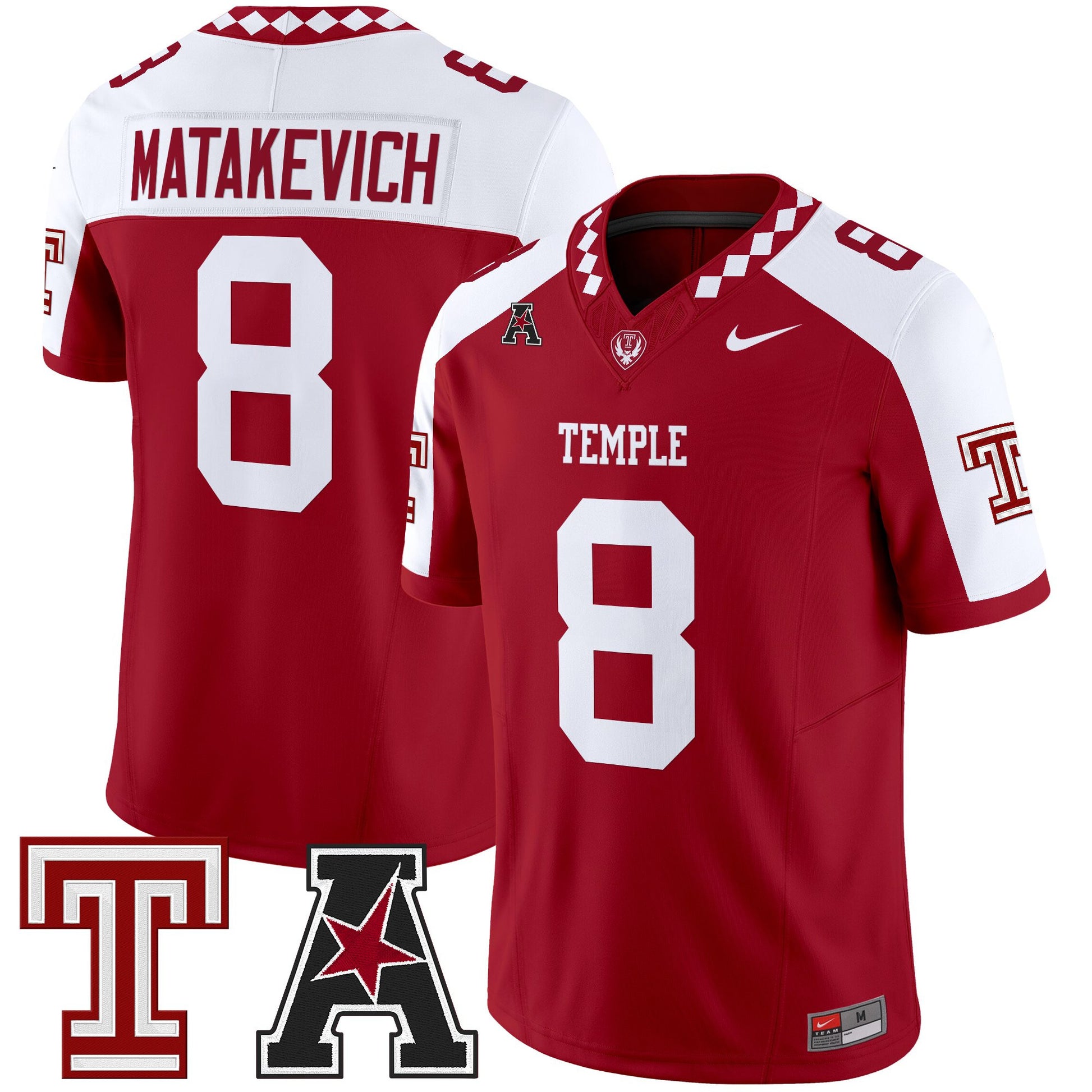 Men's Temple Owls 2025 Vapor Limited Jersey - All Stitched