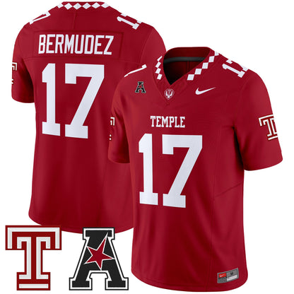 Men's Temple Owls 2025 Vapor Limited Jersey - All Stitched