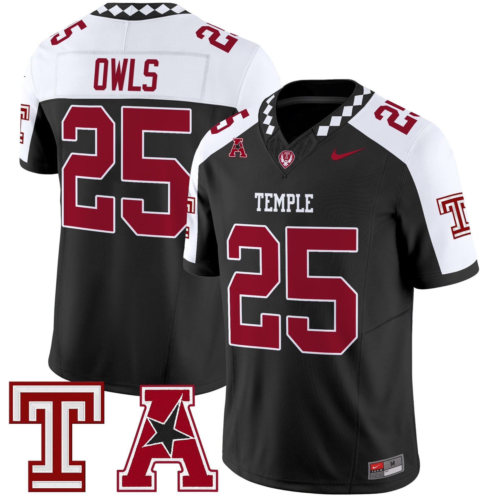 Men's Temple Owls 2025 Vapor Limited Jersey - All Stitched